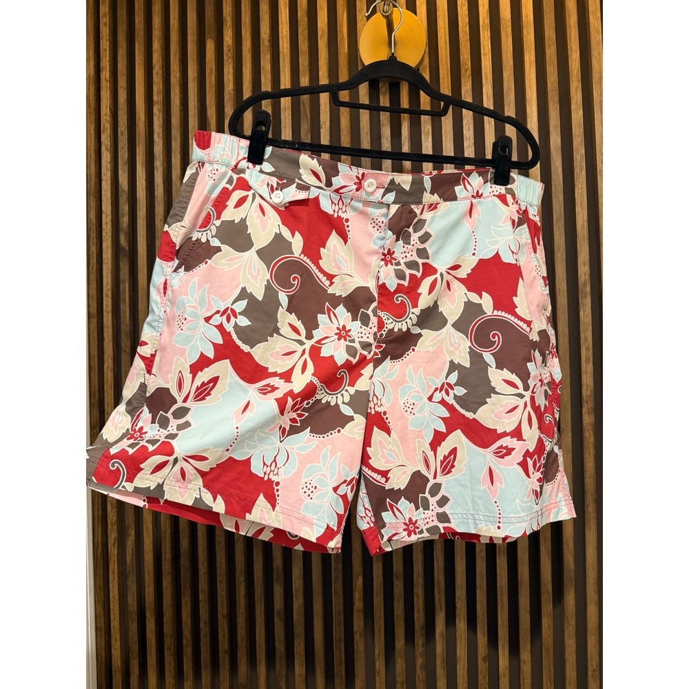 Brooks Brothers Floral Swim Trunks Mens Colorful Tropical Resort Shorts